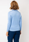 Castle Of Ireland Knitted Button Up Cardigan, Blue