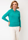 Castle Of Ireland Knitted Button Up Cardigan, Green
