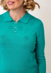 Castle Of Ireland Knitted Button Up Cardigan, Green