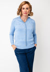 Castle Of Ireland Knitted Button Up Cardigan, Blue