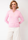 Castle Of Ireland Knitted Button Up Cardigan, Pink