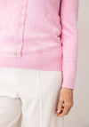 Castle Of Ireland Knitted Button Up Cardigan, Pink