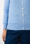 Castle Of Ireland Button Up Knitted Cardigan, Blue