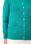 Castle Of Ireland Button Up Knitted Cardigan, Green