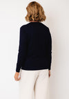 Castle Of Ireland Button Up Knitted Cardigan, Navy