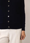Castle Of Ireland Button Up Knitted Cardigan, Navy