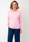 Castle Of Ireland Button Up Knitted Cardigan, Pink