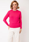 Castle Of Ireland Knitted With Rhinestone Detail Jumper, Pink