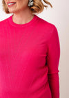 Castle Of Ireland Knitted With Rhinestone Detail Jumper, Pink