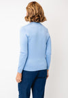 Castle Of Ireland Knitted With Rhinestone Detail Jumper, Blue