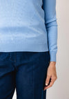 Castle Of Ireland Knitted With Rhinestone Detail Jumper, Blue