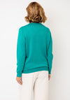 Castle Of Ireland Knitted With Rhinestone Detail Jumper, Green