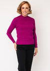 Castle of Ireland Argyle Knit Jumper, Purple