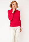 Castle of Ireland Argyle Knit Jumper, Red