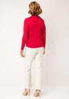 Castle of Ireland Argyle Knit Jumper, Red