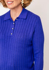 Castle of Ireland Chevron Knit Sweater, Dark Purple