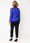 Castle of Ireland Chevron Knit Sweater, Dark Purple