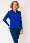 Castle of Ireland Chevron Knit Sweater, Blue