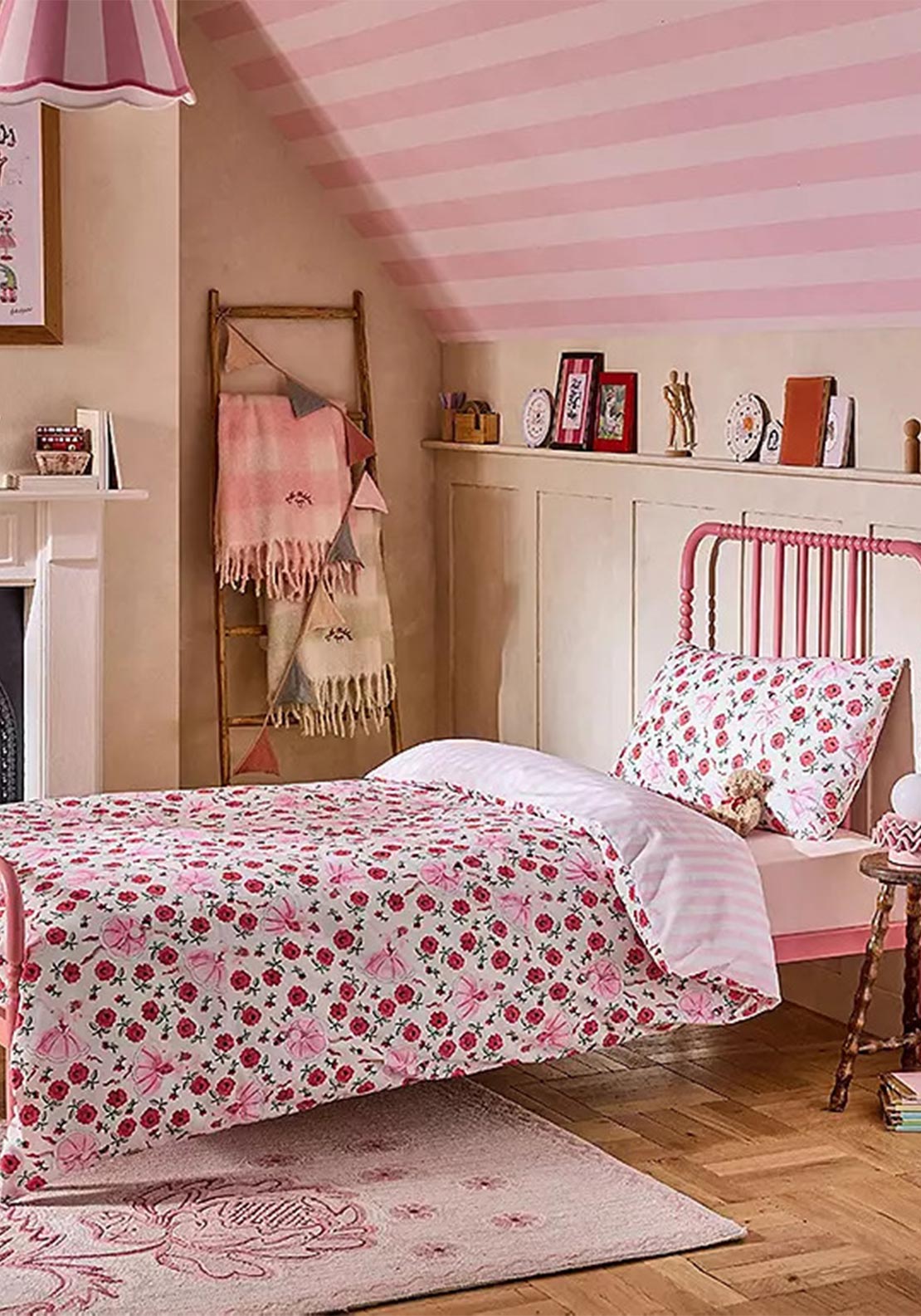 Cath Kidston Life Is A Stage Ballerina Duvet Cover Set, Pink