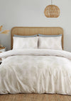 Catherine Lansfield Floral Foliage Reversible Duvet Set, Natural