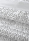 Catherine Lansfield Large Lennon Stripe Bedspread, White
