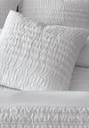 Catherine Lansfield Lennon Stripe 45x45cm Filled Cushion, White