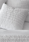 Catherine Lansfield Lennon Stripe 45x45cm Filled Cushion, White