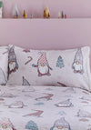 Catherine Lansfield Christmas Festive Gnomes Single Duvet Cover Set
