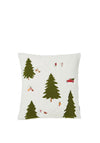 Catherine Lansfield Boucle Christmas Tree Filled Cushion, Natural