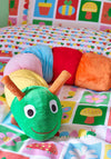 Catherine Lansfield Charlee the Caterpillar 3D Cushion, Bright Multi