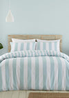 Catherine Lansfield Modern Living Cove Stripe Duvet Cover Set, Seafoam