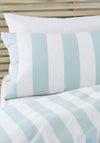 Catherine Lansfield Modern Living Cove Stripe Duvet Cover Set, Seafoam