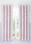 Catherine Lansfield Fairytale Unicorn Reversible Eyelet Curtains 66”x72”, Pink