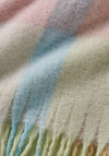 Catherine Lansfield Faux Mohair Checked Throw, Pastel Multi