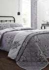 Catherine Lansfield Floral Bouquet Bedspread, Grey