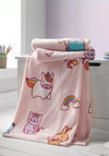 Catherine Lansfield Forever Together 130x170cm Kids Throw, Pink Multi