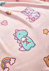 Catherine Lansfield Forever Together 130x170cm Kids Throw, Pink Multi