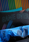 Catherine Lansfield Game Over Print Duvet Cover Set, Black