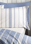 Catherine Lansfield Harbour Stripe Reversible Duvet Cover, Blue and White