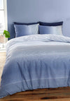 Catherine Lansfield Modern Living Graded Stripe Duvet Cover Set, Indigo Blue