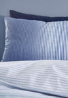 Catherine Lansfield Modern Living Graded Stripe Duvet Cover Set, Indigo Blue