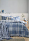 Catherine Lansfield Kelso Reversible Duvet Cover, Blue