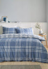 Catherine Lansfield Kelso Reversible Duvet Cover, Blue