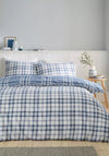 Catherine Lansfield Kelso Reversible Duvet Cover, Blue