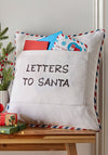 Catherine Lansfield Letter To Santa Filled Cushion, Navy