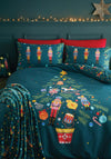 Catherine Lansfield Reversible Christmas Nutcracker Duvet Cover Set, Green