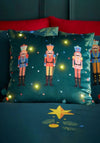 Catherine Lansfield Nutcracker Light Up Filled Cushion, Green