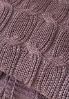 Catherine Lansfield Chunky Marl Knit Throw, Plum
