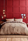 Catherine Lansfield Reversible Stag Duvet Set, Natural Multi