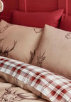 Catherine Lansfield Reversible Stag Duvet Set, Natural Multi